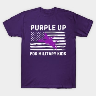 PURPLE UP FOR MILITARY KIDS 2024 T-Shirt